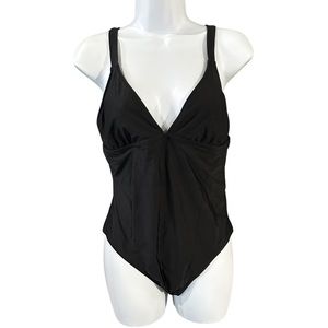 Black one piece swimsuit